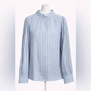 Cotton LOFT Light Blue Striped Blouse